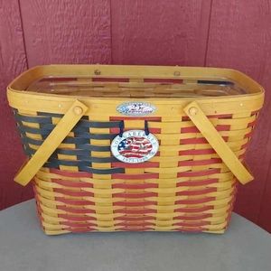 Longaberger 25th Anniversary Collectors Club Flag Basket